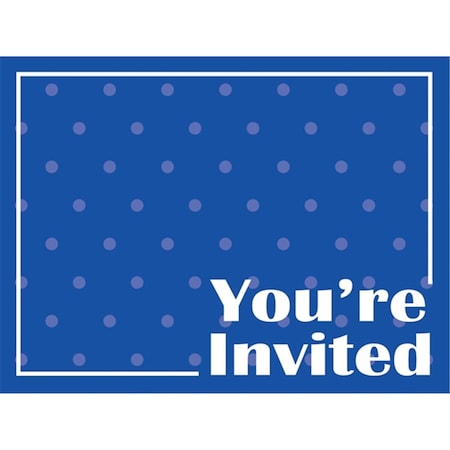 Cobalt Invitations, Pack Of 6 - 8 Per Pack